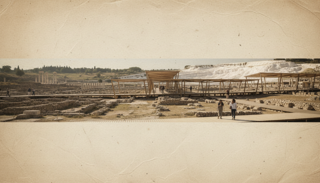 Hierapolis'te Ziyaretçi Deneyimi Yenilendi: Antik Dokuyu Koruyan Modern Karşılama Merkezleri